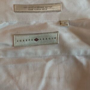 Joseph Abboud White Textured Dress Shirt